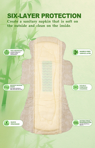 <span class=keywords><strong>Toallas</strong></span> Sanitarias Ecológicas para Mujer, Absorbentes Premium de Bambú Biodegradable e Hipoalergénicas OEM - Product Image 3