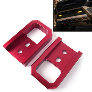 Gancho de Remolque para Toyota Tacoma 4Runner 2024-2026, Aluminio Rojo, Montaje en Parachoques Delantero, 2 Orificios - Product Image 4