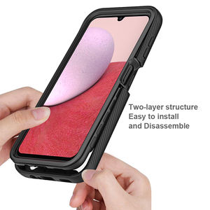 Nouveaux modèles de <span class=keywords><strong>coque</strong></span> blindée avec cadre avant TPU PC Hybrid Cover Back Cases pour <span class=keywords><strong>Samsung</strong></span> A14 5G - Product Image 2