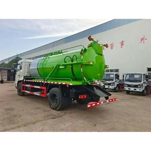 Camion de nettoyage à aspiration Dongfeng 4X2, camion de nettoyage des égouts à haute pression diesel, vente en promotion - Product Image 6