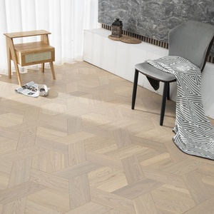 <span class=keywords><strong>Parquet</strong></span> en bois d'ingénierie à chevrons en chêne clair |   <span class=keywords><strong>Parquet</strong></span> géométrique pour usage résidentiel et commercial - Product Image 1