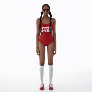 Fashion Women's 90s 80s Retro Strap One Piece Swimsuit High Leg with Jewelry Decoration 2 Piece Set - Product Image 6