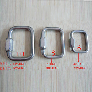 Hebilla Cuadrada de Acero Inoxidable MJS7380 304 para Correa de Paracaídas o Bolsa - Product Image 4