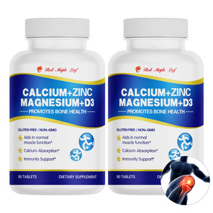 Integratore di Calcio, Magnesio e Zinco con <span class=keywords><strong>Vitamina</strong></span> <span class=keywords><strong>D3</strong></span> - Capsule 3 in 1 di Calcio, Magnesio e Zinco per il Supporto delle Ossa e del Sistema Immunitario - Product Image 1