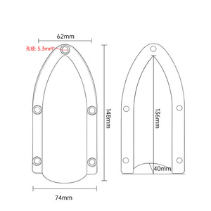 Couvre-venteau de bateau en plastique avec fixation par vis, blanc/noir, protecteur de trou de drainage, accessoire marin - Product Image 5