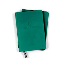 Luxuriöses PU-Leder Notizbuch Anpassbare Innenseiten Liniert Graviertes Logo A5 Nachfüllbares Journal für Büro und Schreiben