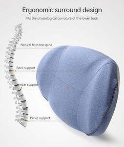 Cojín Ortopédico de Espuma Viscoelástica para Respaldo de <span class=keywords><strong>Silla</strong></span> de Oficina y Asiento de <span class=keywords><strong>Coche</strong></span>, Soporte Lumbar para Conductores, Almohada de Soporte para la Espalda 2025 - Product Image 5