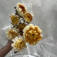 Bunga kering krisan aster warna-warni buatan tangan, bunga kering abadi tahan lama 3-5 Hari Valentine