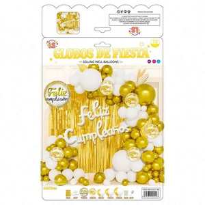 Arche de ballons décoratifs en latex métallisé pour adultes, 1 pièce, imprimée en sérigraphie - Product Image 6