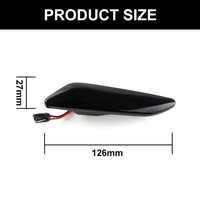 2 pièces de feux latéraux dynamiques à LED, lampe de répéteur de clignotant de voiture pour Alfa Romeo 47typ 156typ 156 Sportwagon typ pour Lancia