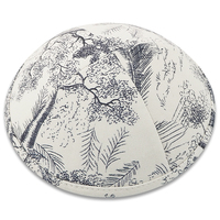 Calico Kippah logotipo bordado personalizado kippot judío regalos de boda Calico Yamulka judaísmo Kipot Skullcap