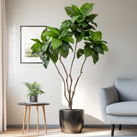 Arbre artificiel en plastique à feuilles de magnolia, 1,5m-1,8m, haute qualité, décoration intérieure et extérieure, vente chaude en usine