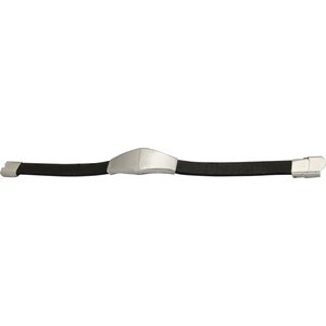 Bracelet manchette tendance en acier noir - Product Image 1