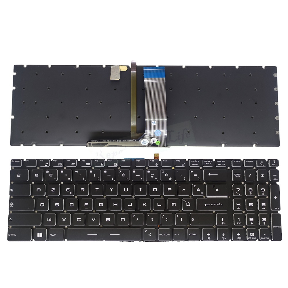 Laptop Keyboard FR Azerty with Backlight for MSI GS60 GS70 GT62 