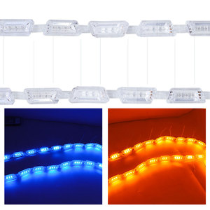 ไฟรถยนต์คริสตัลเทียร์ส RGB ไฟ LED สำหรับวิ่งกลางวัน พร้อมรีโมทคอนโทรล  แบบไหลได้ ชุดแถบไฟ LED 15 ดวง - Product Image 5