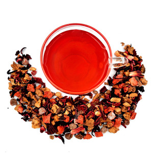 Té de Hierbas Saludable al Vapor con Sabores, Aromas Dulces, Fruta Seca Real y Crema de Fresa Macaron, a Granel - Product Image 3