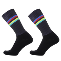 Nouveau Pro Team Aero Chaussettes De Cyclisme Antidérapant Silicone Vélo De Route Sport Calcetines Ciclismo