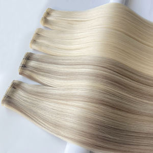 Cheveux humains vierges 100% réels Haiyi, double trame plate, vente chaude, facile à augmenter la longueur des cheveux, volume et polyvalence de coiffage - Product Image 3