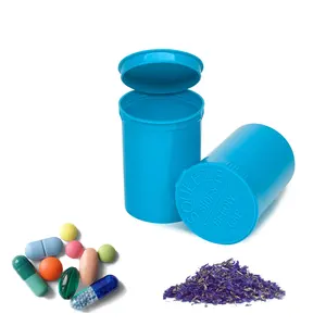 13 19 30 60 90 Dram bunter runder Geruch Kunden spezifische Farbe Kleine Pop-Top-Quetsch fläschchen Behälter Plastik flaschen