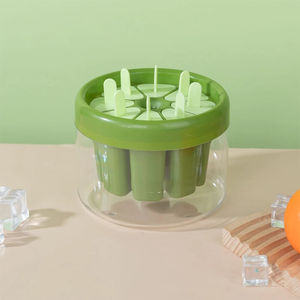Molde de Plástico Verde y Naranja al por Mayor para Hielo, Bandeja DIY para Helados y Postres, Fabricante de Cubos Caseros con Suministros para Fiestas de Verano - Product Image 4