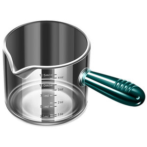 Jarra de Leche Mini de Vidrio de Borosilicato con Graduaciones, Taza Medidora de Café, Jarra de Leche, Jarra para Espresso, Uso Doméstico - Product Image 2