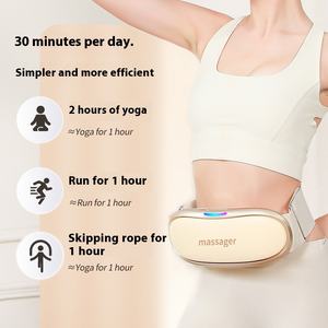 Sabuk pijat Toning pinggang elastis tinggi, pemijat tubuh nirkabel untuk latihan kebugaran rumah, catu daya USB - Product Image 4