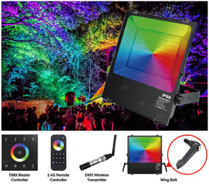 100W 150W 200W <strong>RF</strong> <strong>Remote</strong> DMX Wireless <strong>Control</strong> RGB <strong>RGBW</strong> <strong>LED</strong> Stage Light - Product Image 2