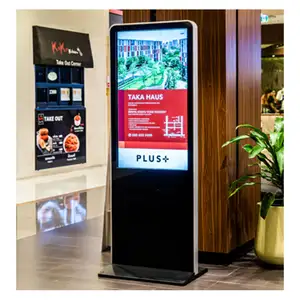 43 49 55 65 pouces android lecteur vidéo kiosque lcd totem écran tactile affichage au sol affichage publicitaire de signalisation numérique