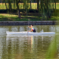 Canoë/Kayak de tourisme en plastique thermoformé ABS Ridgeside 14'2\" GT, kayak de mer à assise, kayak de tourisme en PC