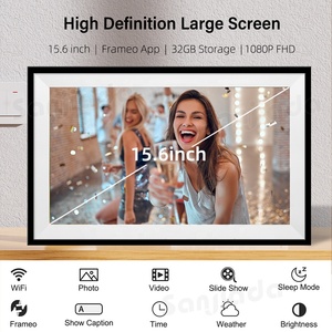 Frameo WiFi Digital Picture Frame With 32G <b>Memory</b>, 15.6" Smart IPS Touch Screen Digital Photo Frame,Share Photos Videos Remotely - Product Image 2