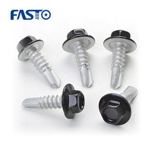 Màu vít lợp Vít Hex máy giặt đầu với điểm khoan và EPDM máy giặt màu phù hợp - Product Image 6