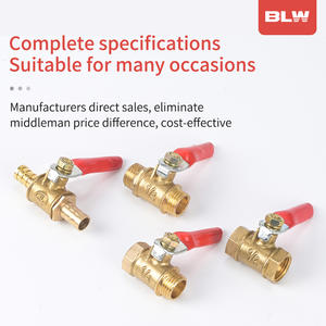 Kırmızı saplı pirinç küresel vana 1/4 \ "doğal gaz/su/pnömatik sistemler için iç/dış dişli manuel yüksek basınç OEM - Product Image 5