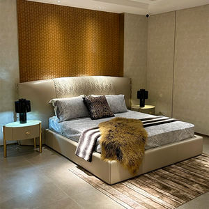 Conception personnalisée en usine, meubles <span class=keywords><strong>d</strong></span>'hôtel et de villa, lit king size et queen size, lit moderne luxueux en cuir - Product Image 1