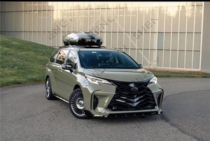ชุดตัวถังรถยนต์สำหรับ <span class=keywords><strong>TOYOTA</strong></span> SIENNA 2021-2023ชุดแต่งแต่งรถสไตล์ฟ้าร้องพร้อมกระจังหน้ากันชนหลังทำจาก PP - Product Image 4