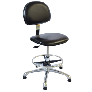 <span class=keywords><strong>ESD</strong></span> kursi berat dengan sandaran kulit PU besar, produk keselamatan industri sandaran untuk kontrol statis di lab dan gudang - Product Image 3