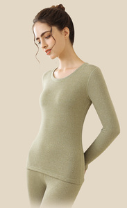 Set di biancheria intima termica in lana di seta da <span class=keywords><strong>donna</strong></span> abbigliamento caldo in velluto per pantaloni da camicia autunnali che modellano il corpo-mutandoni all'ingrosso - Product Image 6