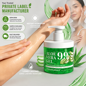 Gel de <span class=keywords><strong>Aloe</strong></span> <span class=keywords><strong>Vera</strong></span> Orgánico de Marca Privada para Aliviar Quemaduras Solares, Hidratación Profunda, Calmante para Piel Seca e Irritada, Cuidado Hidratante para Rostro y Cuerpo - Product Image 1