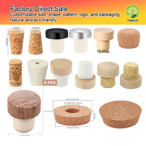 Lage Moq Aangepaste Fabriek Groothandel Personaliseren Natuurlijke Goede Kwaliteit Natuurlijke Kurk Stop Custom Wijn Stoppers - Product Image 2