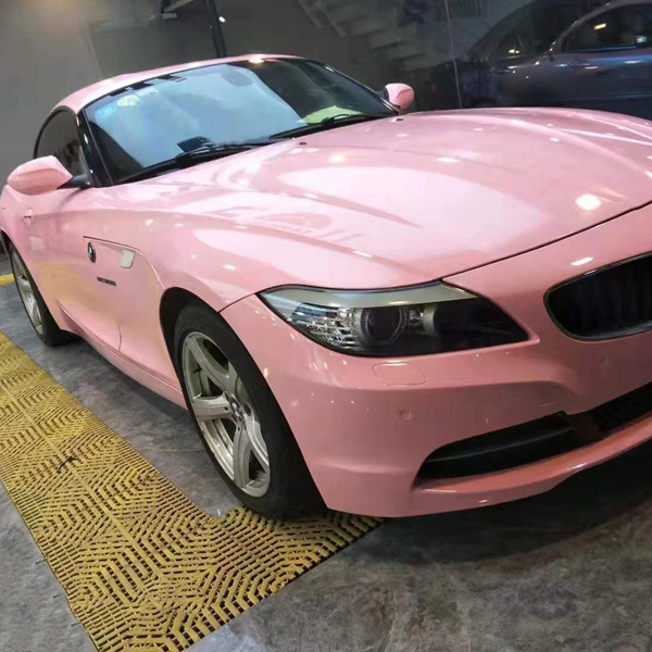 Pearl Pink Super Gloss Crystal Car Vinyl Wrap - Uv Proof & Scratch