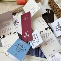 Étiquette de chaussette en papier plié sur mesure, carte d'emballage pour chaussettes, étiquette d'emballage pour chaussettes