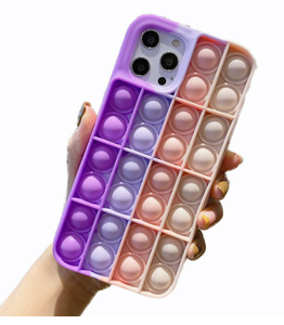 Finger-Press Mood Relief Rainbow Pop <span class=keywords><strong>IT</strong></span> Fidget Custodia per telefono in silicone per iPhone per iPhone 15 - Product Image 6