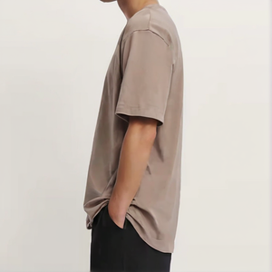 100% coton hommes surdimensionné compte-gouttes épaule luxe plaine t-shirt impression personnalisée - Product Image 3