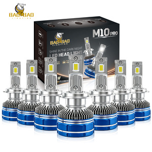Ampoule <span class=keywords><strong>de</strong></span> phare LED pour voiture BB3264 M10, lumière blanche, boîtier <span class=keywords><strong>rouge</strong></span>, 16 connecteurs H4 H7 H11 9005 9006 H1 H8 9007 880 9012 D2H, vente en gros - Product Image 5