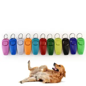 wholesale custom logo sound stop barking pet training whistle dog clicker