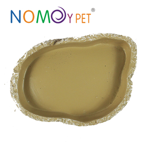 NOMOYPET, venta al por mayor, plato de alimentación de reptiles de resina, cuenco de agua para Tortuga, <span class=keywords><strong>lagarto</strong></span> - Product Image 3