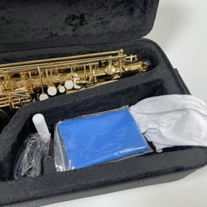 Saxofón Alto en Mi Bemol Lacado en Oro <span class=keywords><strong>de</strong></span> Fábrica China con Entrega Directa al Por Mayor OEM ODM con Estuche y Accesorios Instrumento Musical - Product Image 5