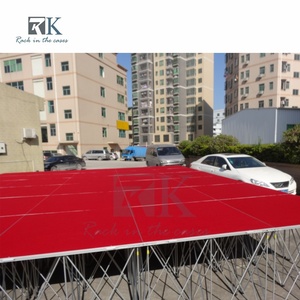Plataforma de Escenario Plegable de Alta Calidad para Eventos al Aire Libre y Bodas, de Aleación de Aluminio Negra, Venta al Por Mayor - Product Image 5