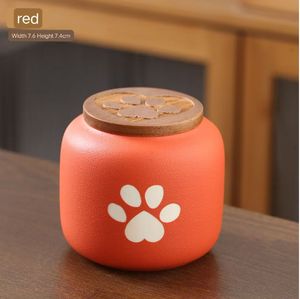 יוקרה מודרנית בהתאמה אישית קרמי לחיות מחמד קרמי בסגנון צרפתי לאחסון אפר - Product Image 3