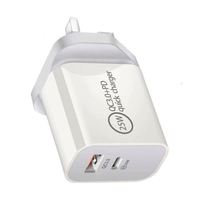 Prix de gros original Charge rapide téléphone portable 1 USB 1 Type C 12v 25w 20w Adaptateur secteur