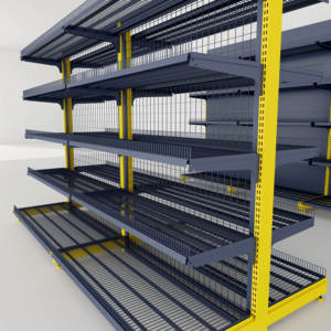 بيع بالجملة رفوف سوبر ماركت معدنية خفيفة عالية الجودة وواجب قائم بذاته لمتاجر البيع بالتجزئة - Product Image 2